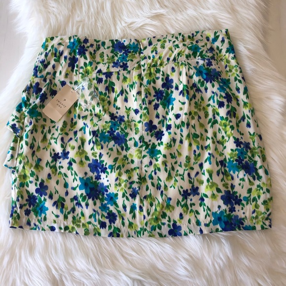 FOREVER 21 Mini Skirt Blue/Green Sz L - Picture 7 of 12